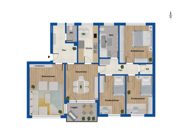 Wohnung zum Kauf 249.000 € 5 Zimmer 107 m² Bramsche 49565