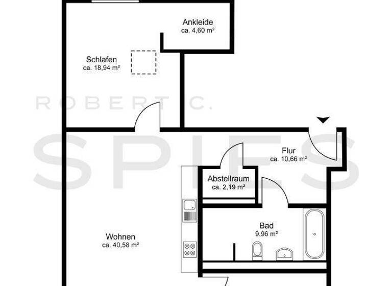 Wohnung zur Miete - Erstbezug 1.600 € 3 Zimmer 109,1 m² Innenstadt Oldenburg 26122
