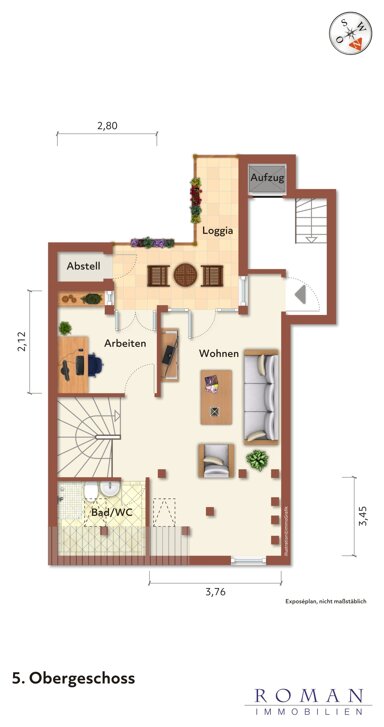 Maisonette zum Kauf 290.000 € 4,5 Zimmer 98,9 m² 4. Geschoss Bärenschanze Nürnberg 90429