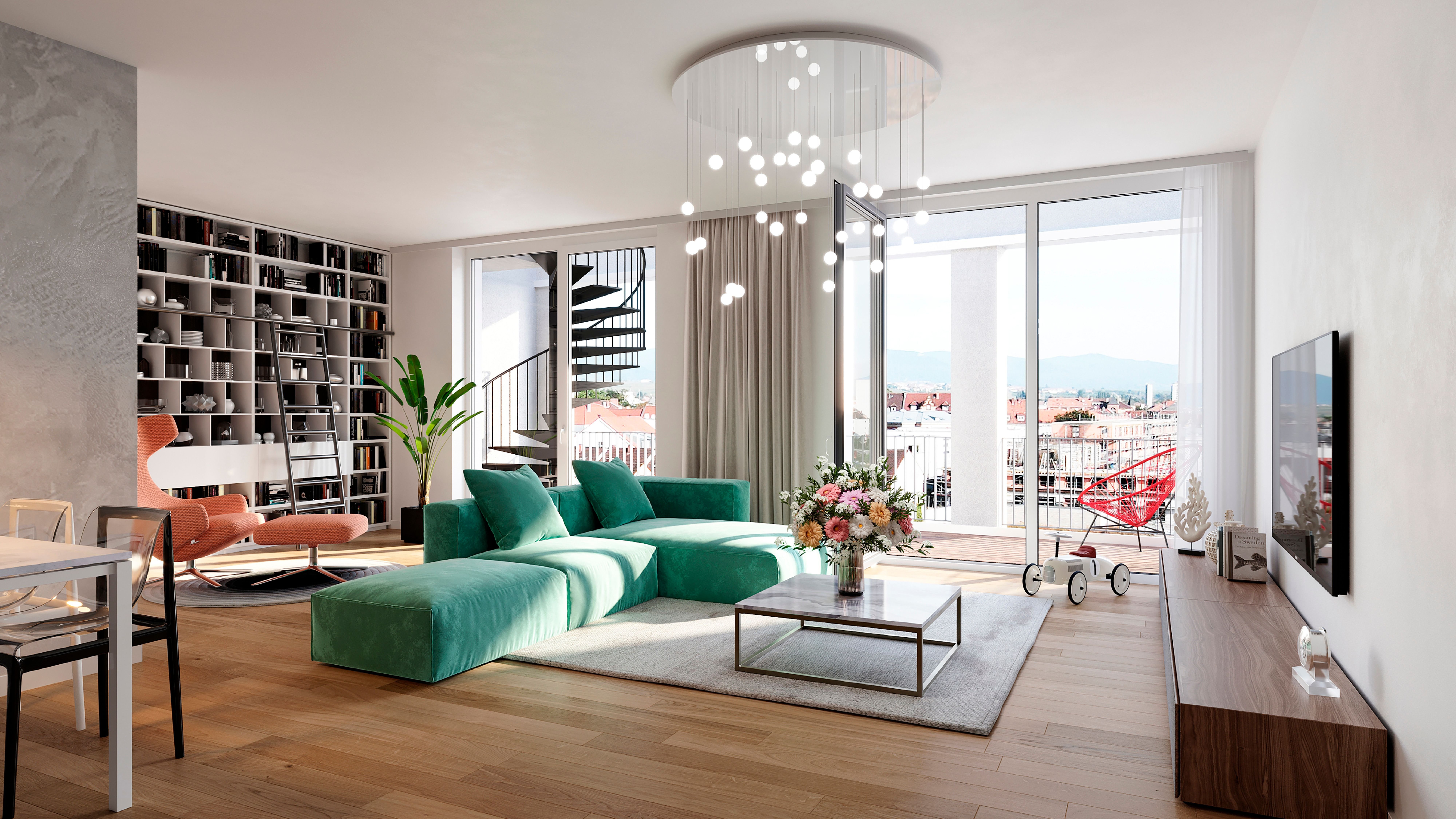 Penthouse zum Kauf provisionsfrei 790.900 € 3 Zimmer 123 m²<br/>Wohnfläche 3.<br/>Geschoss Paul-von-Denis-Straße 4 Landau Landau in der Pfalz 76829