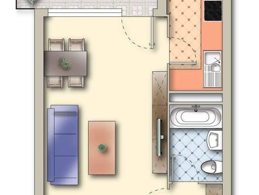 Wohnung zum Kauf 169.000 € 1,5 Zimmer 36,3 m² Geschoss 3/10 frei ab sofort Gabelsbergerstraße 9 Fürstenberg Konstanz 78467