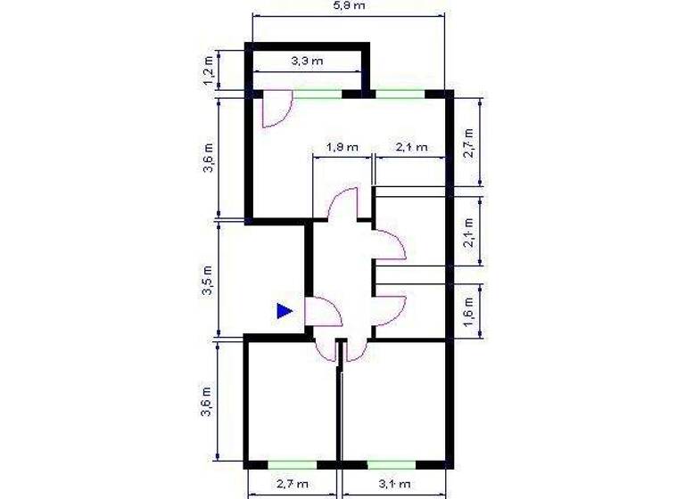 Wohnung zur Miete 415 € 3 Zimmer 56,8 m² 4. Geschoss Sputnikstr. 4 Reform Magdeburg 39118