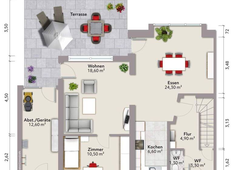 Reihenendhaus zum Kauf 579.000 € 4 Zimmer 112,1 m² 350 m² Grundstück frei ab 31.03.2026 Bramfeld Hamburg 22175