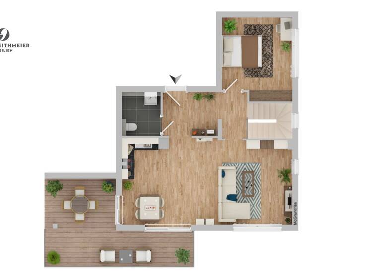 Wohnung zum Kauf - Erstbezug 1.178.000 € 3 Zimmer 77 m² EG Pullach Pullach im Isartal 82049