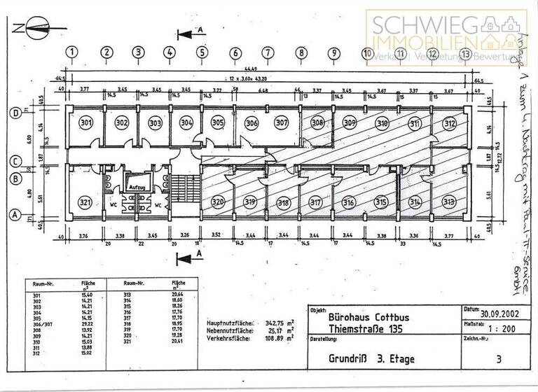 Bürofläche zur Miete 8 € 8 Zimmer 228 m² Bürofläche Thiemstraße 135 Spremberger Vorstadt Cottbus 03048
