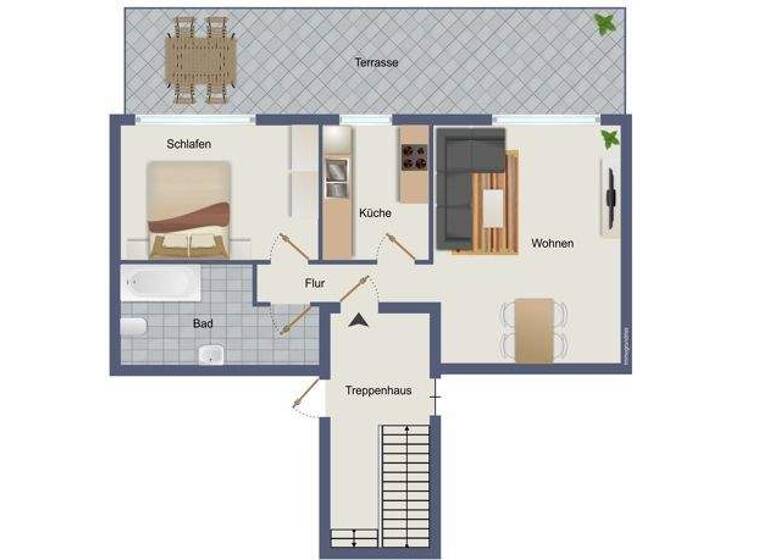 Wohnung zum Kauf 59.985 € 2 Zimmer 51 m² EG Teuditzer Straße 1b Tollwitz 06231