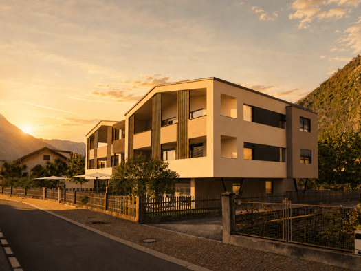 Terrassenwohnung zum Kauf - Erstbezug provisionsfrei 3 Zimmer 62,1 m² 2 Geschosse frei ab 31.05.2027 Latsch 39021