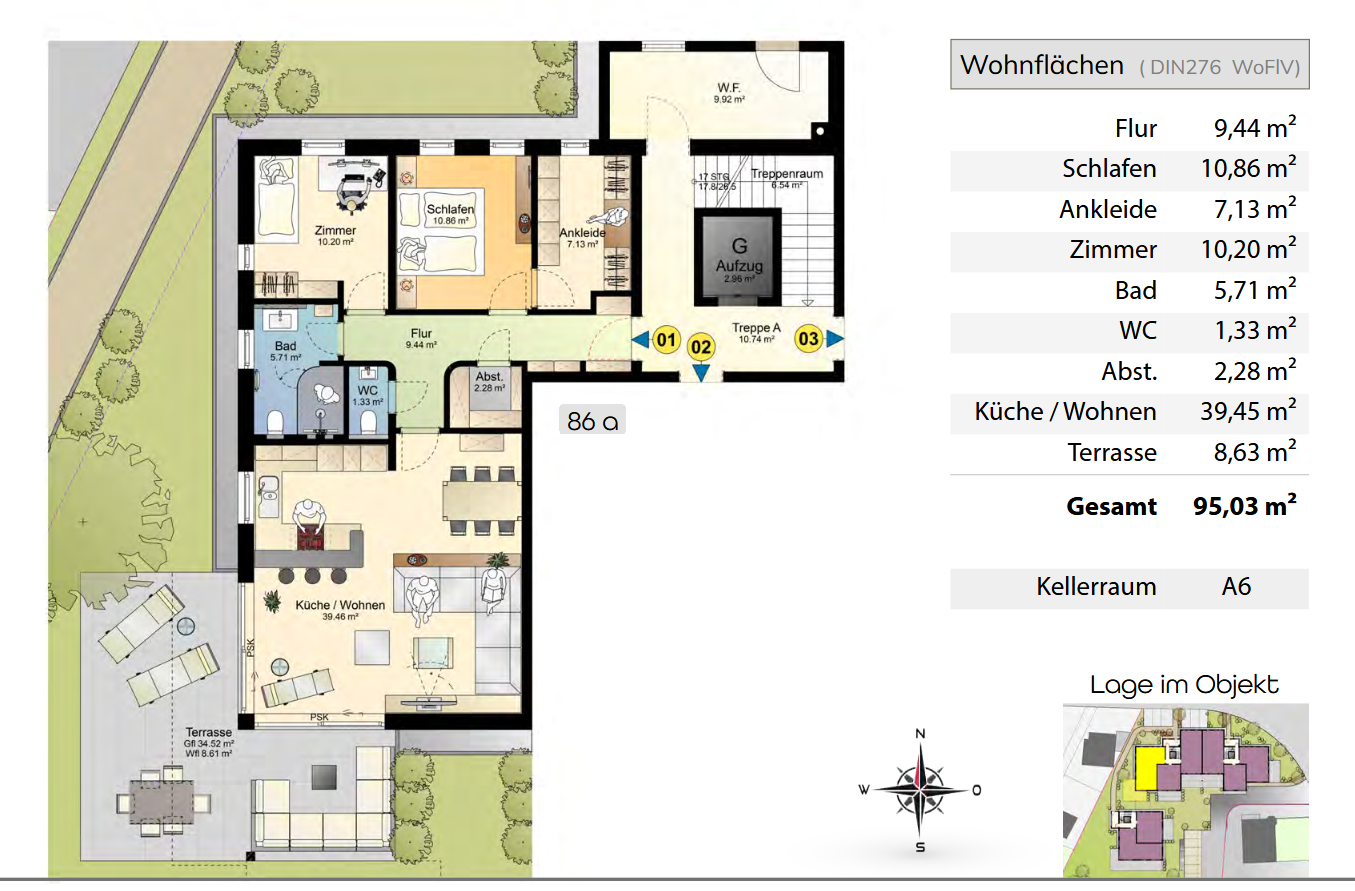 Terrassenwohnung zur Miete 980 € 5 Zimmer 95 m²<br/>Wohnfläche ab sofort<br/>Verfügbarkeit Donaustraße 86a Saarwellingen Saarwellingen 66793