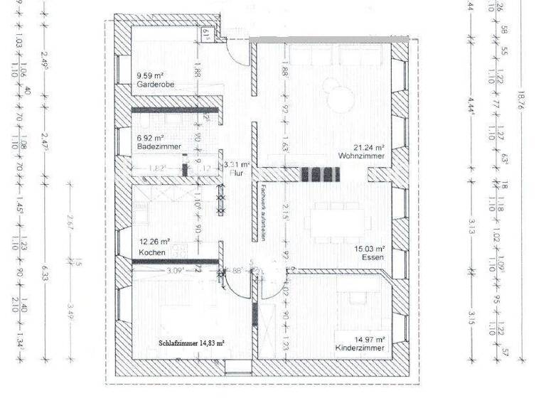 Wohnung zur Miete 850 € 3,5 Zimmer 100,6 m² 2. Geschoss Wannbach Pretzfeld / Wannbach 91362