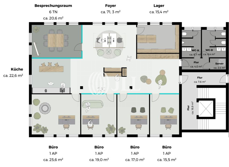 Bürofläche zur Miete provisionsfrei 14 € 236 m² Bürofläche teilbar ab 236 m² Rheinau Mannheim 68219