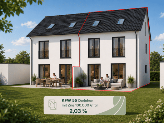 Doppelhaushälfte zum Kauf - Erstbezug provisionsfrei 740.000 € 5 Zimmer 157,8 m² 280 m² Grundstück Wartenberg Wartenberg 85456