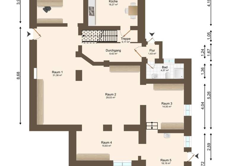 Mehrfamilienhaus zum Kauf 139.000 € 4 Zimmer 91 m² 554 m² Grundstück Welsleben Bördeland 39221