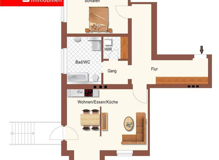 Wohnung zur Miete 1.100 € 2 Zimmer 95,2 m² Meiningen 98617
