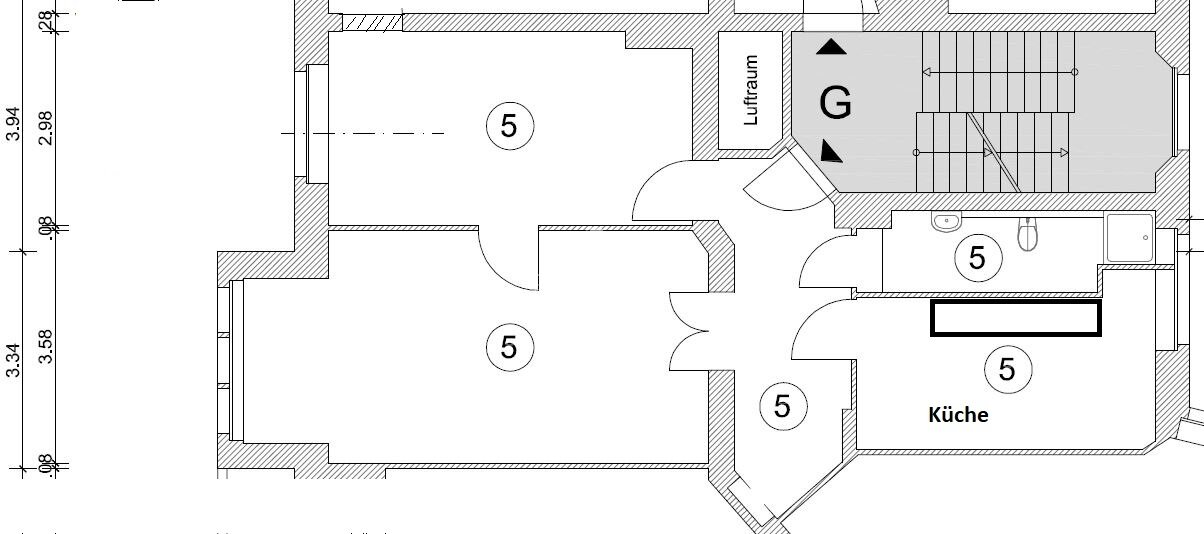 Wohnung zum Kauf provisionsfrei 349.000 € 2 Zimmer 65 m²<br/>Wohnfläche 2.<br/>Geschoss Alt-Moabit 104a Moabit Berlin 10555