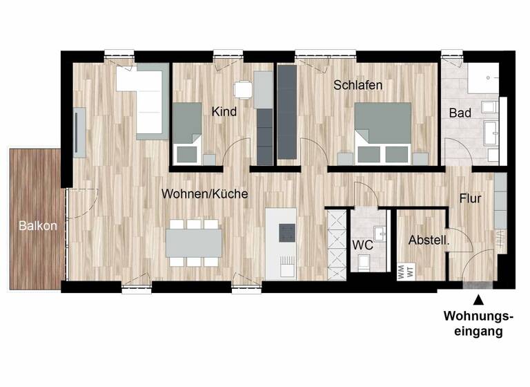Wohnung zum Kauf - Erstbezug provisionsfrei 380.000 € 3 Zimmer 97,3 m² 1. Geschoss frei ab sofort Am Schüßler Ronshausen 36217