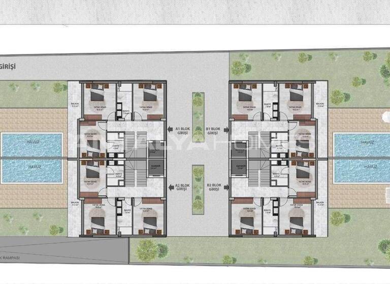 Doppelhaushälfte zum Kauf 950.000 € 7 Zimmer 400 m² 1,2 m² Grundstück Antalya 07070