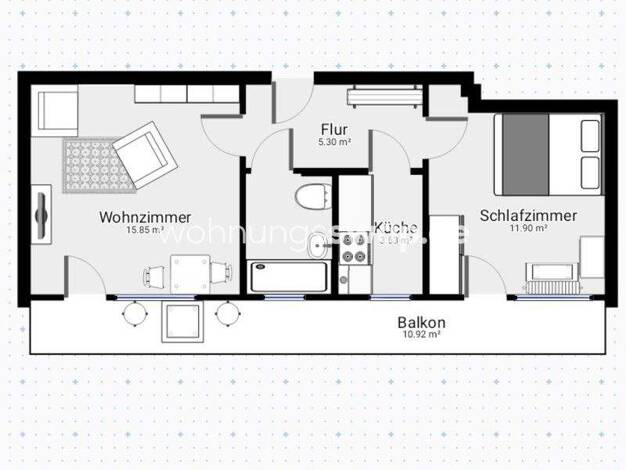 Studio zur Miete Tauschwohnung 650 € 2 Zimmer 40 m² 6. Geschoss Sachsenhausen Frankfurt am Main 60598
