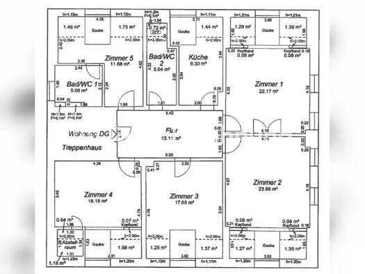 Wohnung zur Miete Tauschwohnung 1.240 € 5 Zimmer 134 m² Stadtmitte Mitte 18055