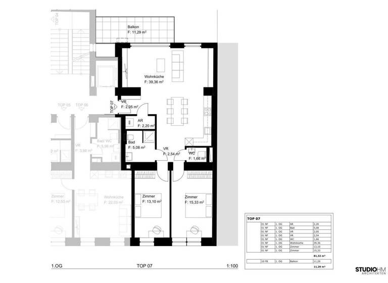 Wohnung zum Kauf - Erstbezug 519.000 € 3 Zimmer 81,3 m² 1. Geschoss Wien 1200