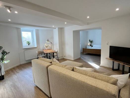 Wohnung zur Miete 590 € 1,5 Zimmer 45 m² Geschoss -1/2 frei ab sofort Marienbrunn Leipzig 04277