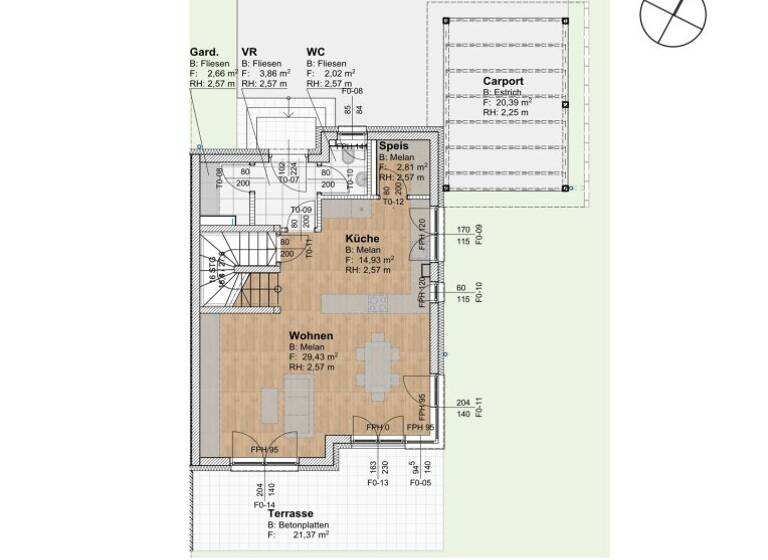 Reihenmittelhaus zum Kauf 732.093 € 4 Zimmer 111,2 m² Hainburg an der Donau 2410