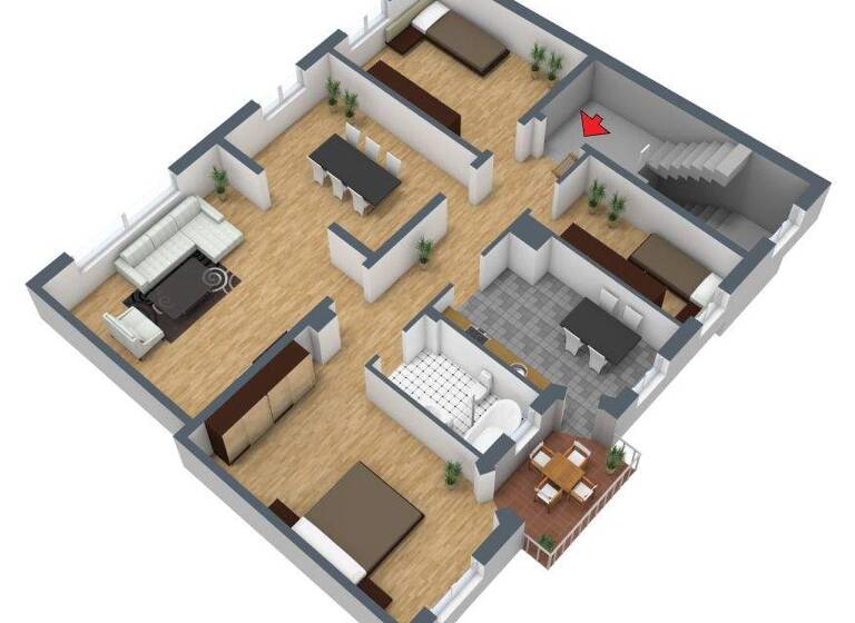 Wohnung zur Miete 1.475 € 4 Zimmer 100 m² 2. Geschoss frei ab sofort Harburg Hamburg 21073