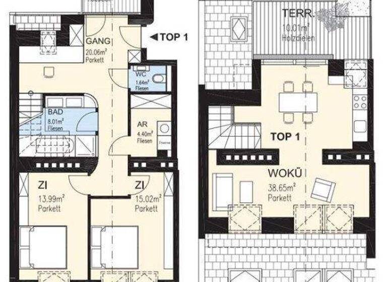 WG-Zimmer zum Kauf 919.000 € 3 Zimmer 101,8 m² 4. Geschoss Wien 1050
