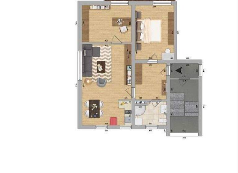 Wohnung zur Miete 490 € 3 Zimmer 68 m² 1. Geschoss Idar-Oberstein 55743