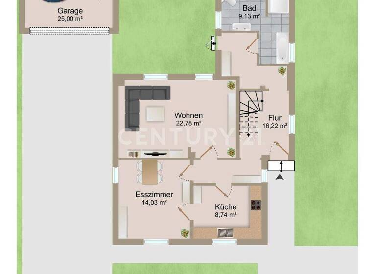 Einfamilienhaus zum Kauf 350.000 € 6 Zimmer 124 m² 612 m² Grundstück Ritterhude 27721