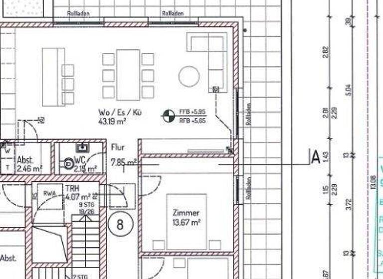 Wohnung zur Miete 1.510 € 3 Zimmer 125,3 m² Püttlingen 66346