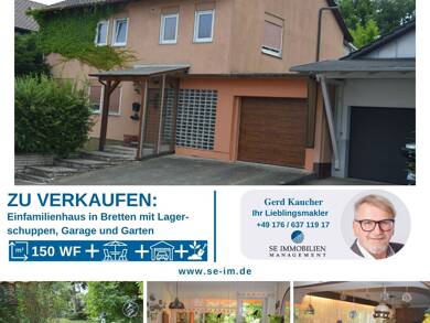 Einfamilienhaus zum Kauf 380.000 € 6 Zimmer 150 m² 674 m² Grundstück Rinklingen Bretten-Rinklingen 75015