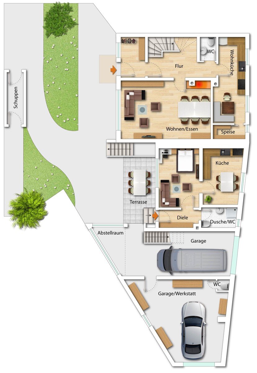 Mehrfamilienhaus zum Kauf 569.000 € 5 Zimmer 193 m²<br/>Wohnfläche 550 m²<br/>Grundstück Röttenbach 91341