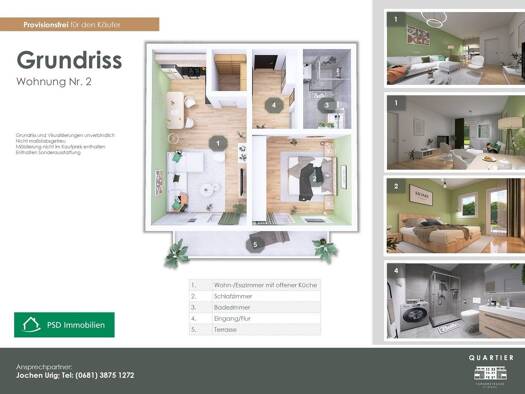 Wohnung zum Kauf - Erstbezug provisionsfrei 199.618 € 2 Zimmer 54,7 m² Urweiler Sankt Wendel 66606