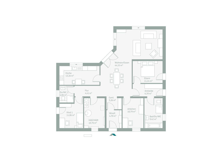 Bungalow zum Kauf provisionsfrei 359.955 € 5 Zimmer 140,9 m² Birnfeld Stadtlauringen 97488