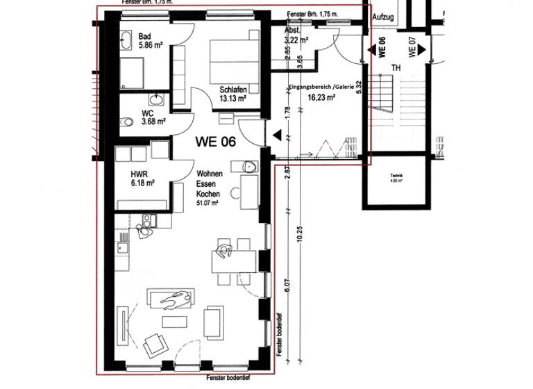 Wohnung zur Miete - Erstbezug 999 € 3 Zimmer 99,9 m² 1. Geschoss Melle-Mitte Melle 49324