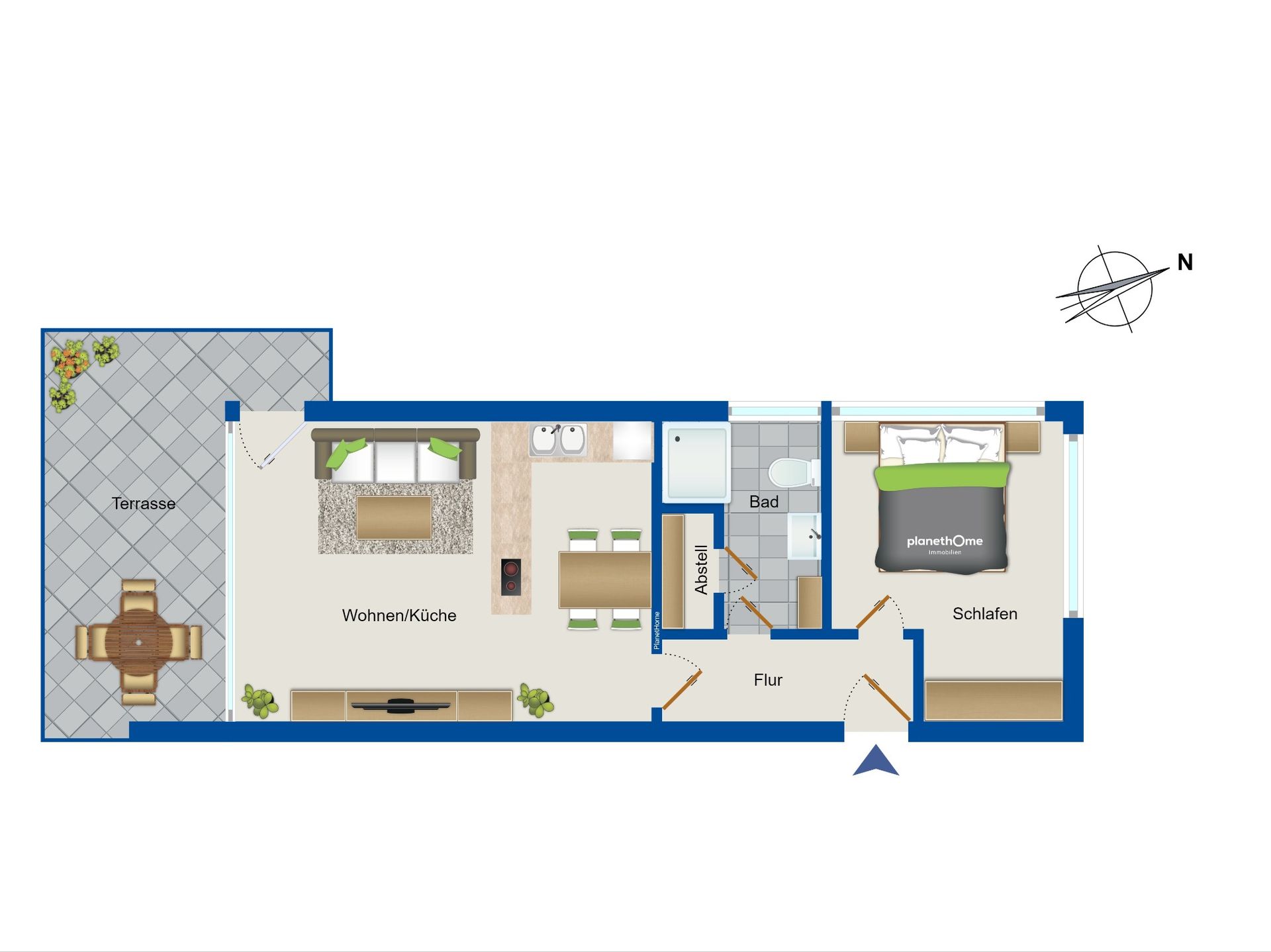 Wohnung zum Kauf 96.500 € 2 Zimmer 47 m²<br/>Wohnfläche Hildfeld Winterberg 59955