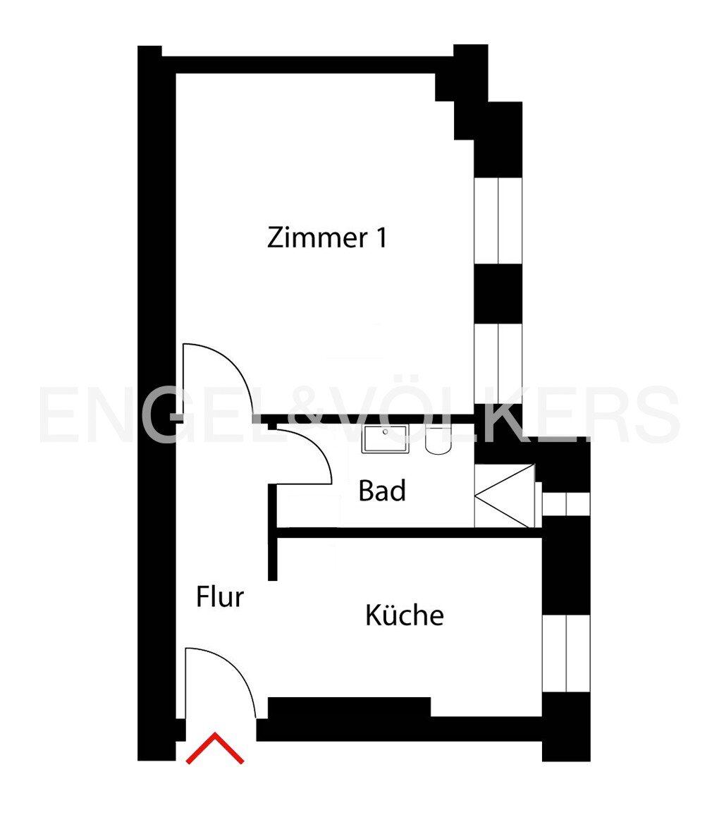 Wohnung zum Kauf 185.000 € 1 Zimmer 31 m²<br/>Wohnfläche Friedrichshain Berlin 10247