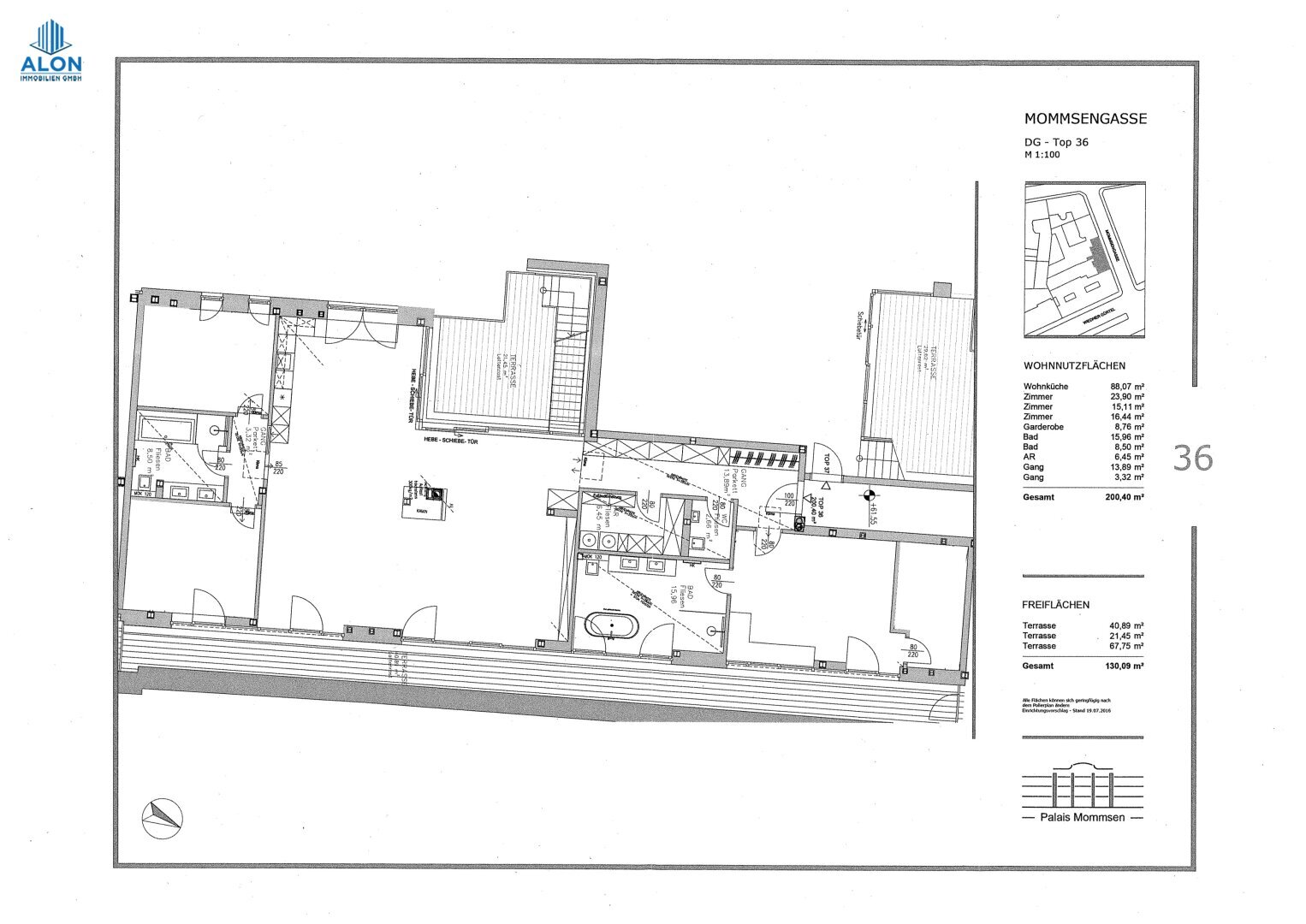 Penthouse zum Kauf 2.530.000 € 4,5 Zimmer 203 m²<br/>Wohnfläche Wien 1040