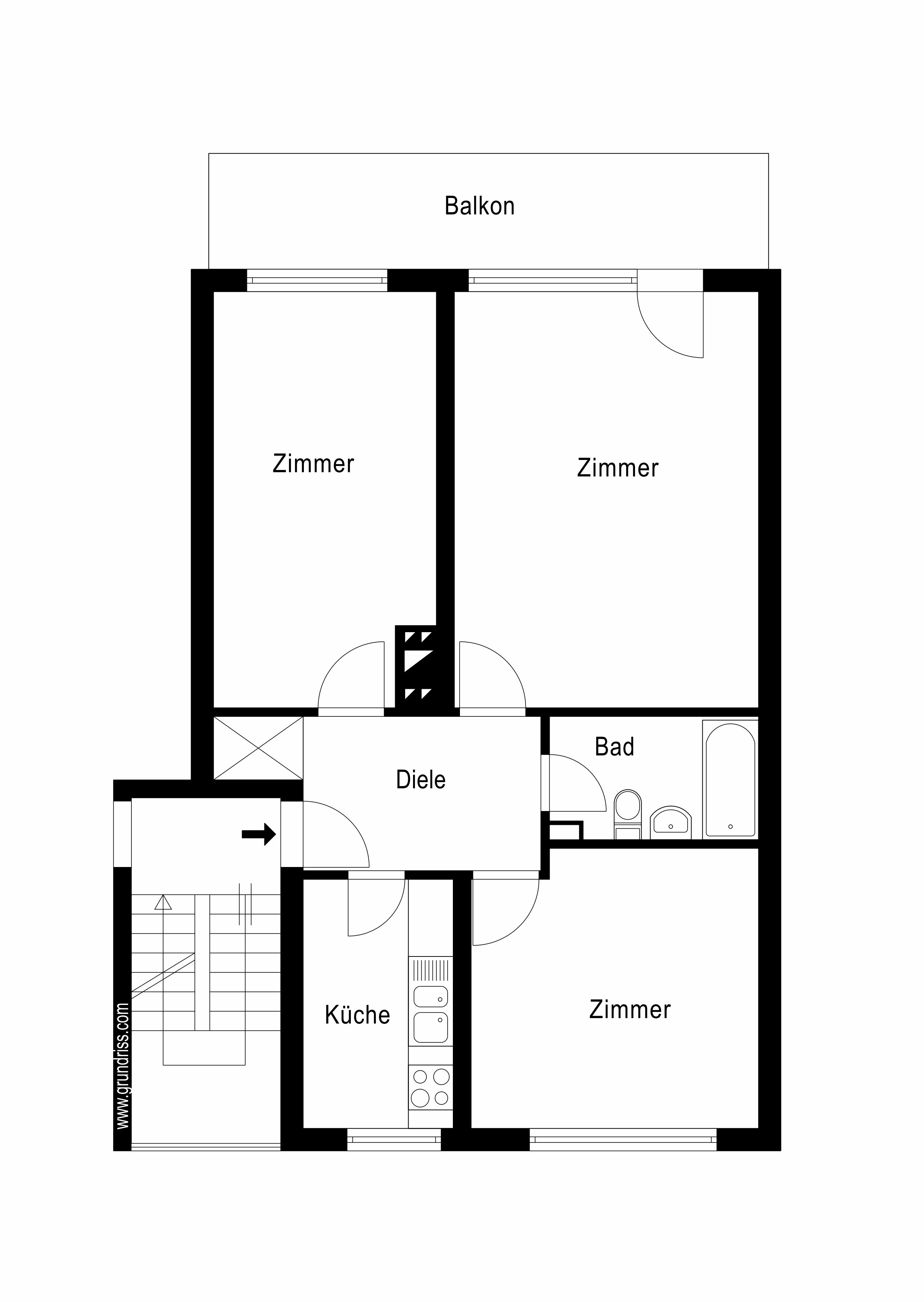 Wohnung zum Kauf 190.000 € 3 Zimmer 83,2 m²<br/>Wohnfläche 1.<br/>Geschoss Kerpen Kerpen 50171