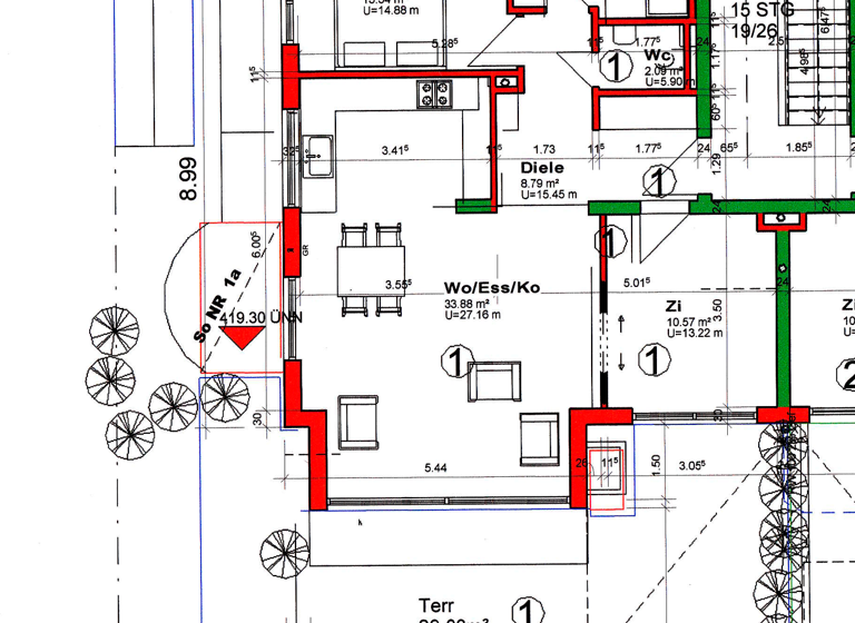 Terrassenwohnung zur Miete 1.330 € 3 Zimmer 95 m² EG frei ab sofort Fischbach Friedrichshafen 88048