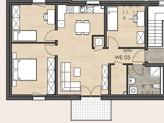 Wohnung zur Miete - Erstbezug 493 € 4 Zimmer 77 m² 2. Geschoss frei ab 01.11.2026 Pfeddersheim Worms 67551