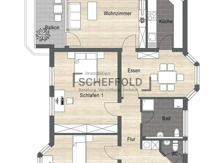 Wohnung zum Kauf 268.900 € 3,5 Zimmer 110,6 m² 3. Geschoss Laupheim 88471