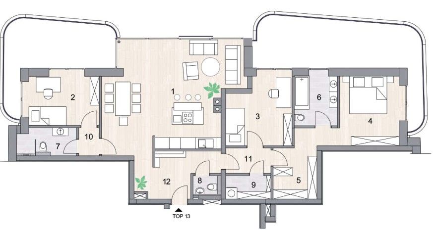 Terrassenwohnung zum Kauf 990.000 € 4 Zimmer 108,8 m²<br/>Wohnfläche 3.<br/>Geschoss Wien, Döbling 1190