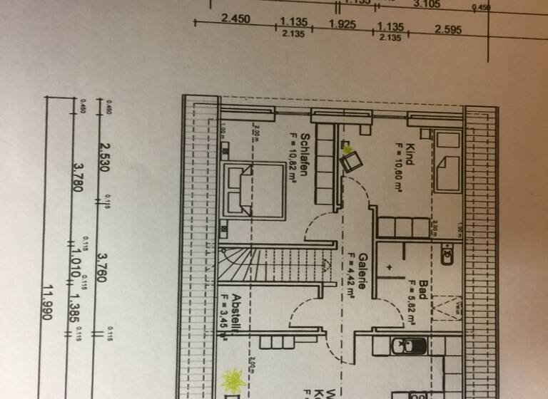Wohnung zur Miete 570 € 3 Zimmer 68 m² 1. Geschoss frei ab sofort Werdum 26427