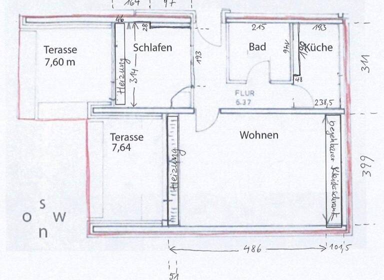 Terrassenwohnung zum Kauf provisionsfrei 395.000 € 2 Zimmer 57 m² 3. Geschoss Pullach München 82049