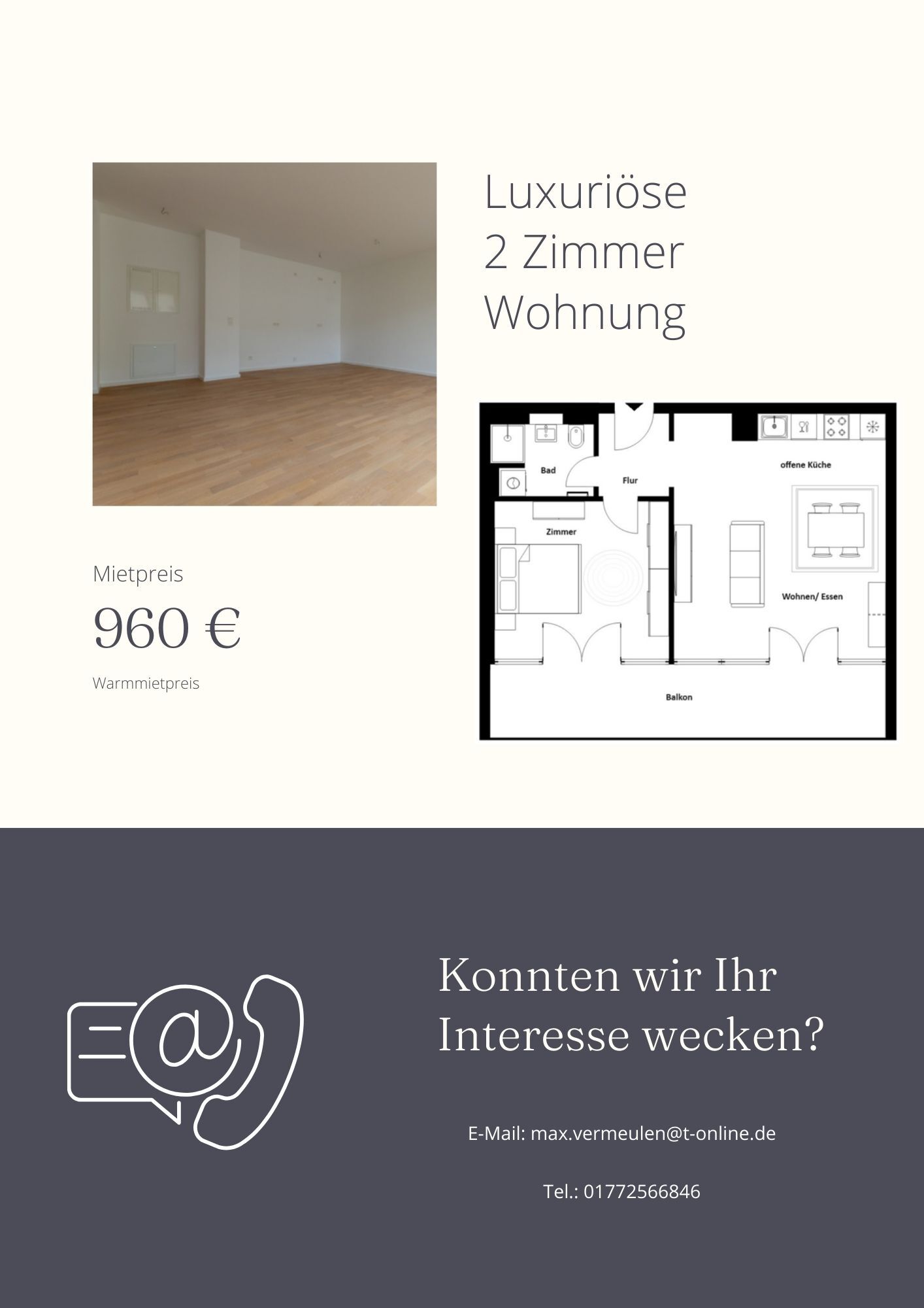 Wohnung zur Miete 800 € 2 Zimmer 59 m²<br/>Wohnfläche 2.<br/>Geschoss Cunnersdorfer Straße 2a Sellerhausen-Stünz Leipzig 04318