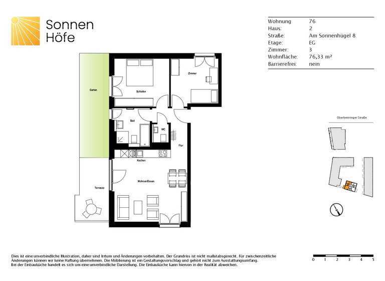 WG-Zimmer zur Miete 935 € 3 Zimmer 76,3 m² EG frei ab 01.06.2026 Am Sonnenhügel 8 Schwäbisch Gmünd 73525