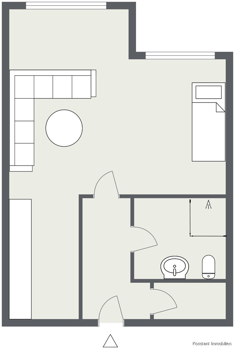 Wohnung zum Kauf provisionsfrei 140.000 € 1 Zimmer 36 m²<br/>Wohnfläche 1.<br/>Geschoss Wedel 22880