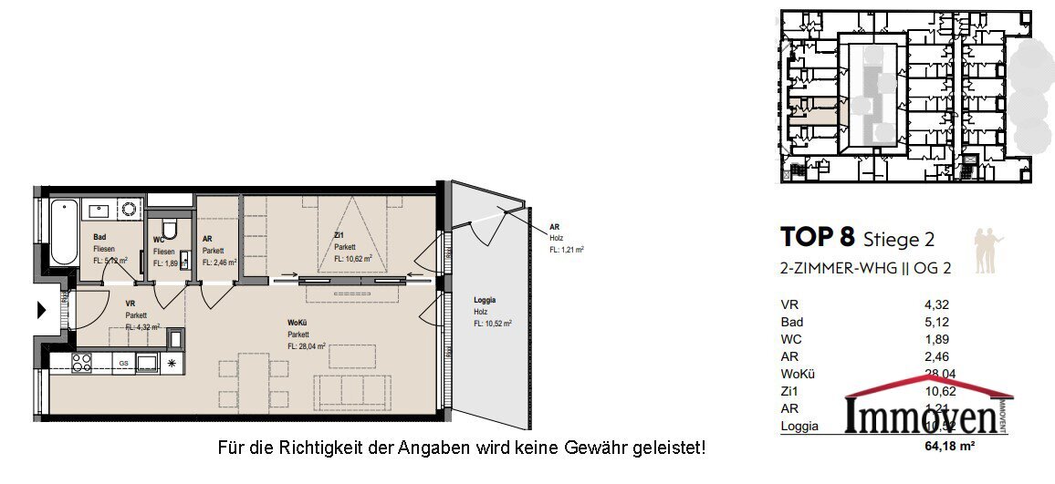 Wohnung zur Miete 1.368 € 2 Zimmer 64,2 m²<br/>Wohnfläche 2.<br/>Geschoss Apollogasse 16-18 Wien 1070