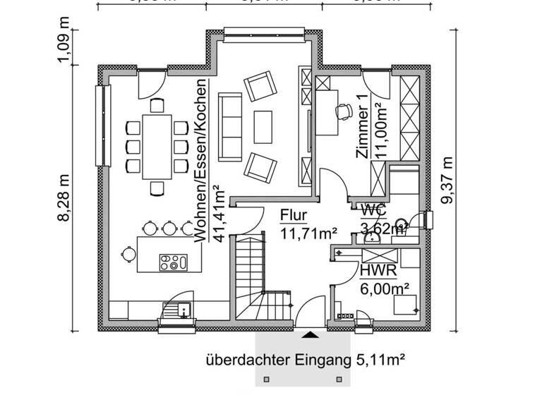 Einfamilienhaus zum Kauf provisionsfrei 395.655 € 5 Zimmer 145 m² 872 m² Grundstück Am Bolzplatz Ravensberg Carinerland 18233